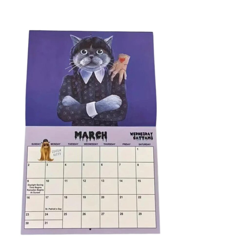 Scaredy Cats 2025 Calendar - Funny Horror-Themed Cat Calendar